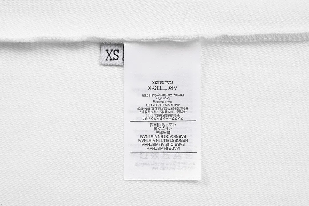 ARC TERYX 2025New Arrival logo Same Style t 100％ 32 ：White Size：XS S M L